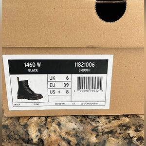 Never used black boots size 8